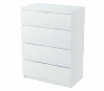 KOMODA SZAFKA 4 SZUFLADY BIAŁA / SONOMA C010 KOMODA SZAFKA 4 SZUFLADY BIAŁA / SONOMA C010