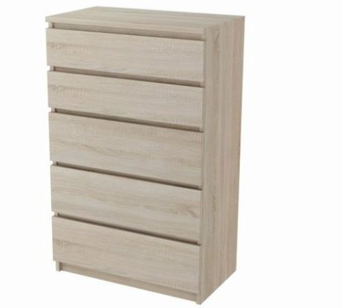 KOMODA SZAFKA 5 SZUFLAD BIAŁA / SONOMA C011 KOMODA SZAFKA 5 SZUFLAD BIAŁA / SONOMA C011