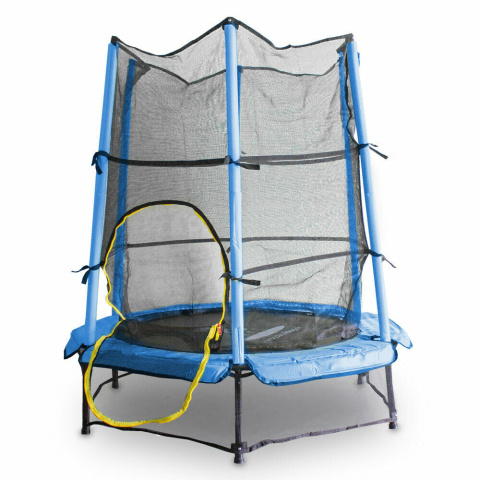 TRAMPOLINA DLA DZIECI 140X163 RÓŻOWA