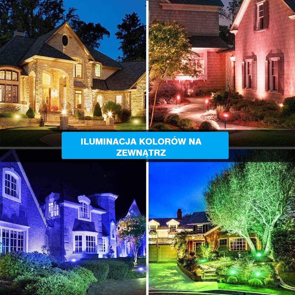 HALOGEN LED 60W 16mln KOLORÓW STEROWANIE APLIKACJA HALOGEN LED 60W 16mln KOLORÓW STEROWANIE APLIKACJA