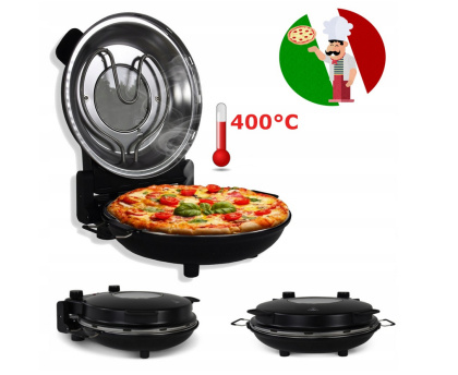 Włoski Piec Do Pizzy Domowa Pizza Kamien 32 cm 400C 1200W