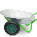 Wózek dwukołowy BITUXX taczka budowlana,ogrodowa jasnozielona