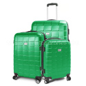 Zestaw walizek BERWIN 3-częściowy SQUARES zielone