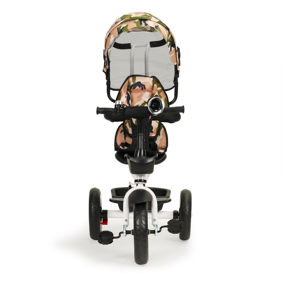 Rowerek trójkołowy spacerówka wózek obracany fotel 360°