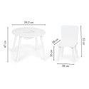 Stół stolik +2 krzesła meble dla dzieci komplet Ecotoys