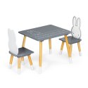 Stół stolik +2 krzesła meble dla dzieci zestaw Ecotoys