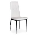 Krzesło krzesła zestaw krzeseł do salonu chrom 4x
