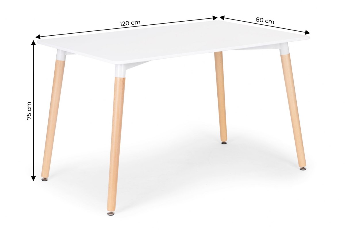 Stół nowoczesny do jadalni salonu kuchni 120x80 cm