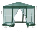 Namiot pawilon ogrodowy handlowy 2x2x2 m z moskitierą