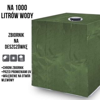 PLANDEKA OCHRONNA DO ZBIORNIKA NA WODĘ 1000L – ZIELONA