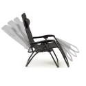 Leżak fotel ogrodowy plażowy zero gravity + stolik