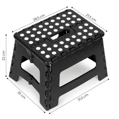 Stołek składany 1 stopniowy taboret z tworzywa 22 cm