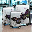 Zestaw Walizek Bagaż Podróżny 3D Bagażówki 3w1 Walizki Do Samolotu