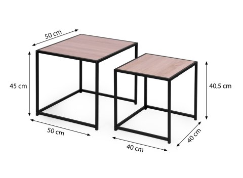 Zestaw stolików kawowych 2 szt. lofotwy design