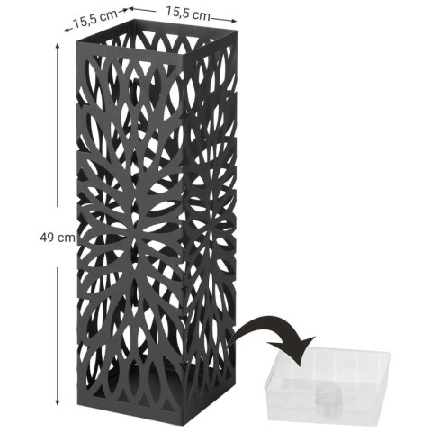 Parasolnik stojak na parasole nowoczesny czarny