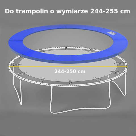 OSŁONA NA SPRĘŻYNY DO TRAMPOLINY 244-250 CM / 7 FT