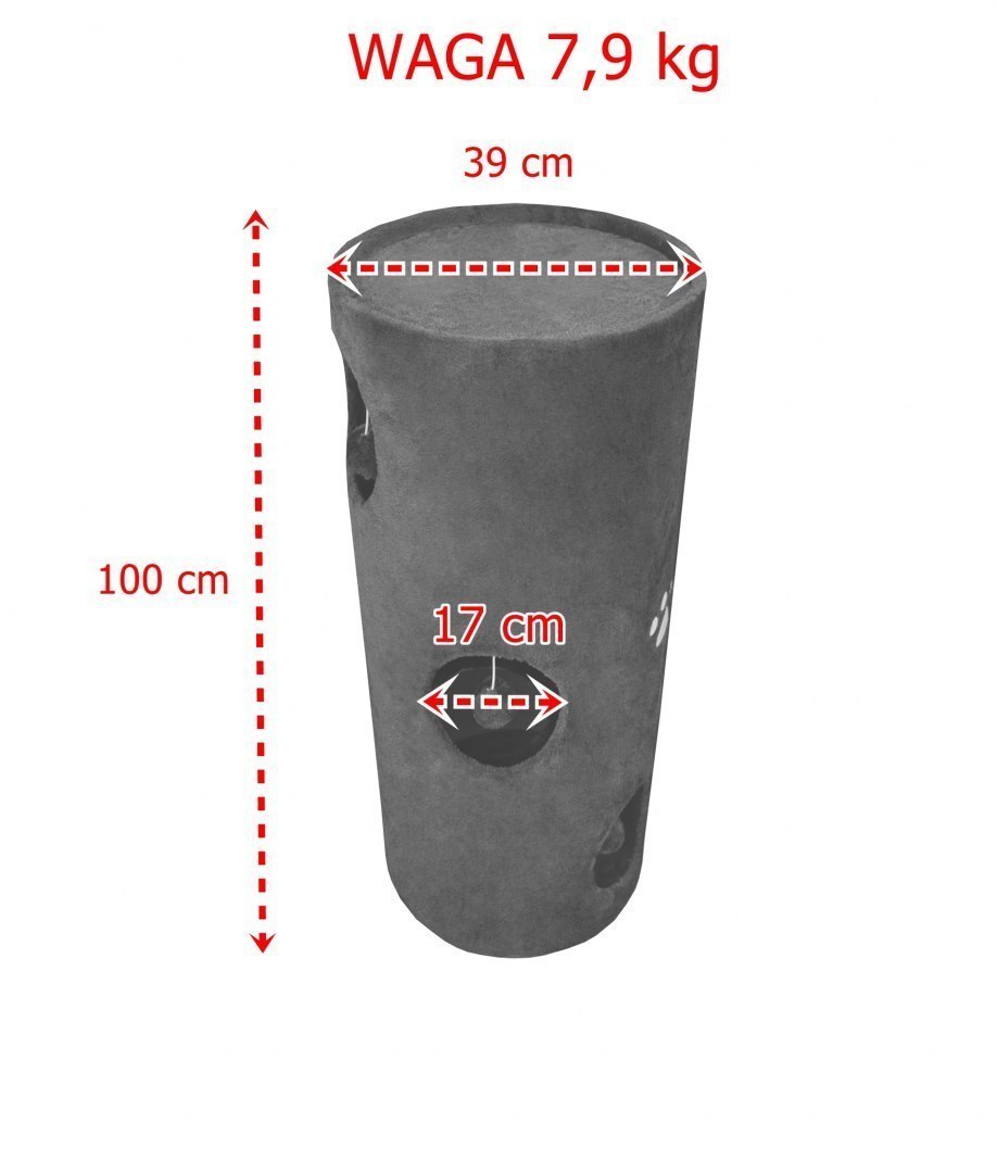 Drapak/Tuba/ Wieża dla Kota 100cm Brązowy Drapak/Tuba/ Wieża dla Kota 100cm Brązowy