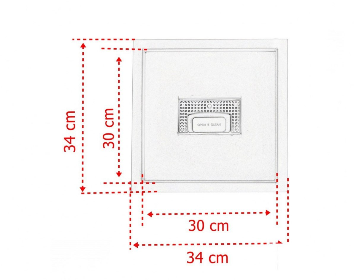 Odpływ kwadratowy Minimalistyczny Ściek wodny 30x30 Odpływ kwadratowy Minimalistyczny Ściek wodny 30x30