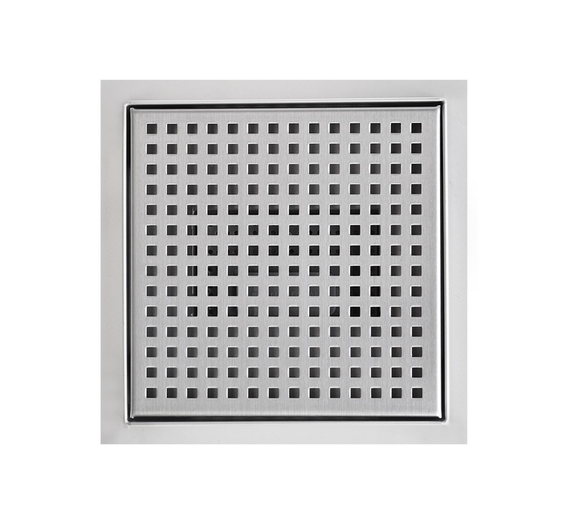 Odpływ kwadratowy Ściek wodny prysznicowy 25x25 Odpływ kwadratowy Ściek wodny prysznicowy 25x25