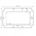 Daszek do huśtawki 200 x 120 cm wodoodporne poszycie zielony ModernHome