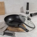 WOK TYTANOWY Z POKRYWĄ 28cm BERLINGER HAUS BH-8124 ANTRACIT