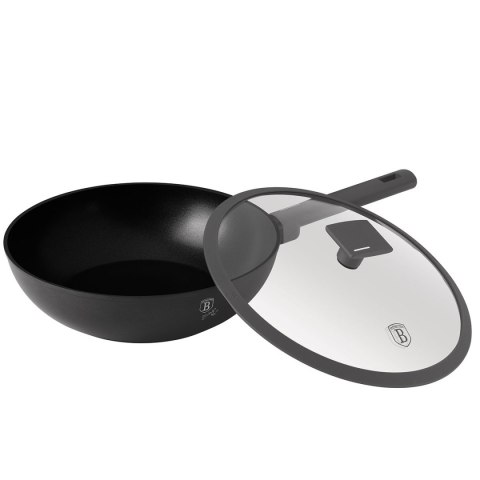 WOK TYTANOWY Z POKRYWĄ 28cm BERLINGER HAUS BH-8124 ANTRACIT