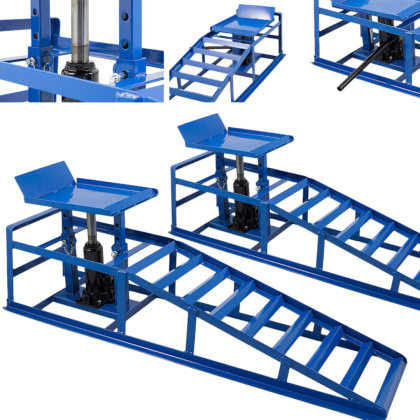 RAMPY Z PODNOŚNIKIEM HYDRAULICZNYM 2 szt.MAX 4T