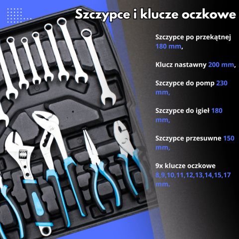 Zestaw Narzędzi 1200 Elementów CrV Walizka na Kółkach + Tacka Na Prezent