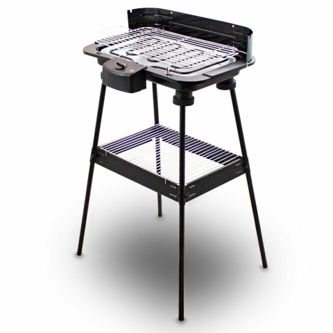 Grill Elektryczny Składany 2000W z Tacką i Regulacją Temperatury