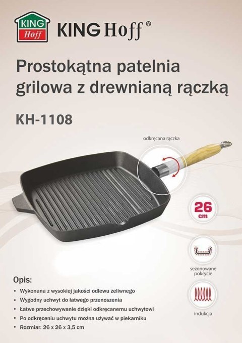 patelnia grillowa żeliwna