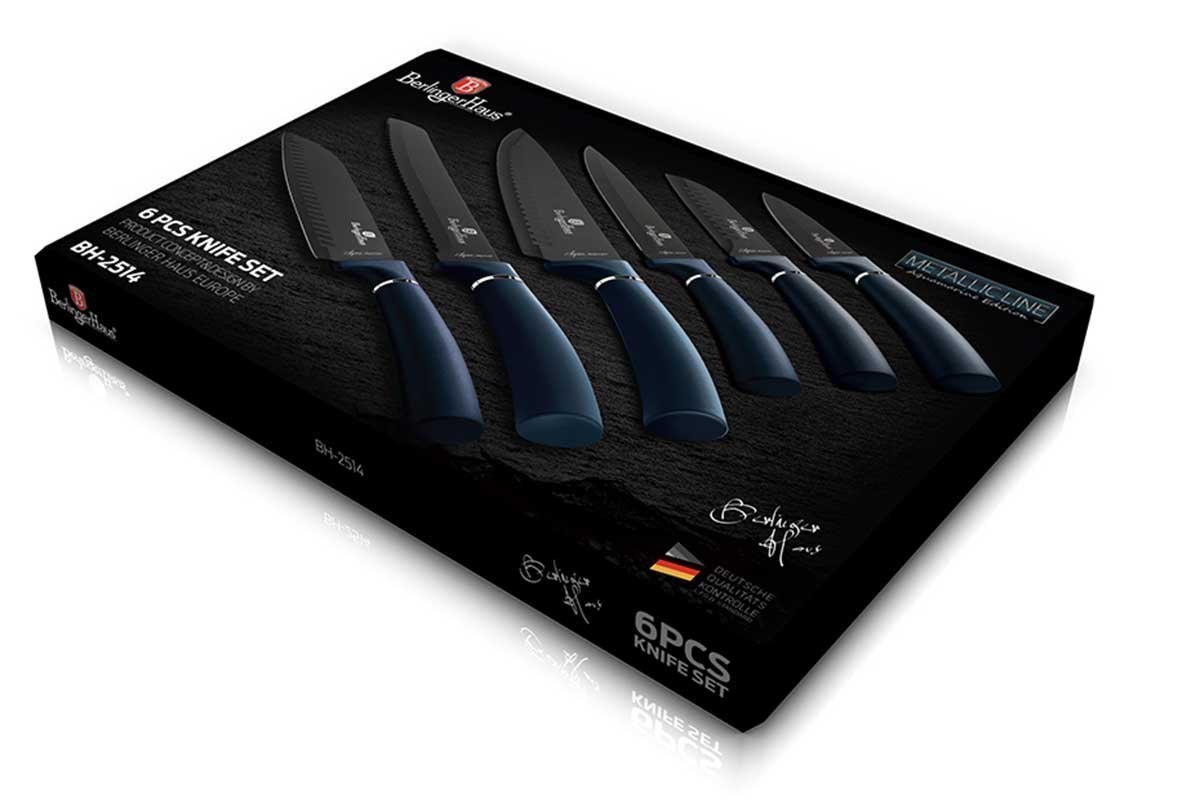 zestaw 6 noży kuchennych