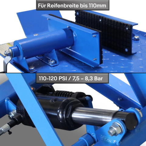Podnośnik Motocyklowy Hydrauliczny 364 kg | Stół Serwisowy Na Motor