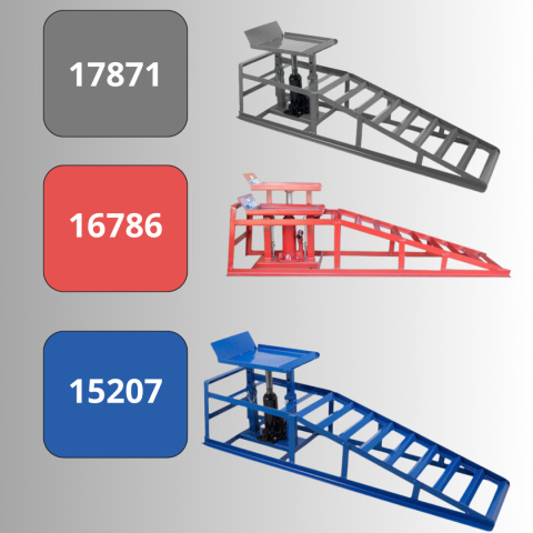 RAMPY NAJAZDY Z PODNOŚNIKIEM HYDRAULICZNYM 2SZT - MAX 4 TONY