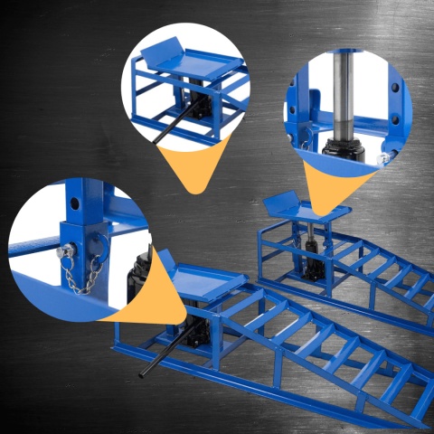RAMPY Z PODNOŚNIKIEM HYDRAULICZNYM 2 szt.MAX 4T RAMPY Z PODNOŚNIKIEM HYDRAULICZNYM 2 szt.MAX 4T