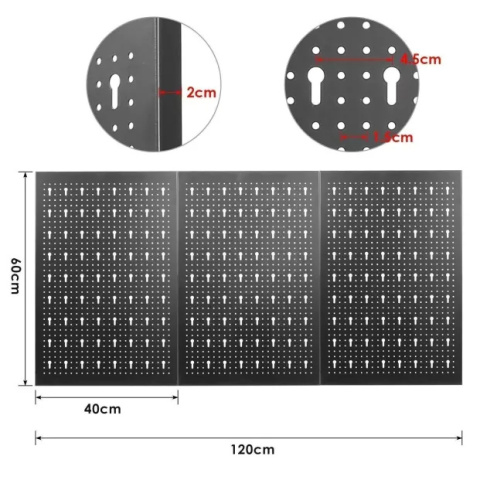 TABLICA ŚCIANKA NARZĘDZIOWA DO GARAŻU 3 CZĘŚCIOWA