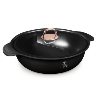 GARNEK TYTANOWY HOT POT Z POKRYWĄ 30cm BERLINGER HAUS BH-8627 BLACK ROSE