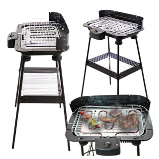 Grill elektryczny bezdymny 2000w zdrowe grillowanie bez tłuszczu dom balkon