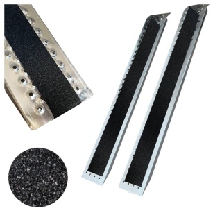 Aluminiowe rampy najazdowe 200 cm 400 kg lekkie stabilne do załadunku