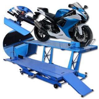 Hydrauliczny podnośnik motocyklowy BITUXX 464 kg platforma warsztatowa