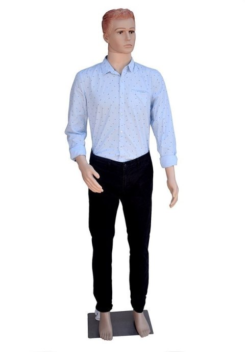 Manekin wystawowy męski pełnopostaciowy 187 cm z głową stabilny Manekin wystawowy męski pełnopostaciowy 187 cm z głową stabilny