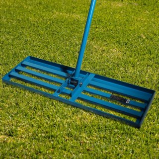 Niwelator Terenu Równiarka do Trawnika Ręczny Stalowy 75x25cm