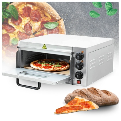 PIEC DO PIZZY ELEKTRYCZNY 2000 W DO 350° Z PŁYTĄ KAMIENNĄ