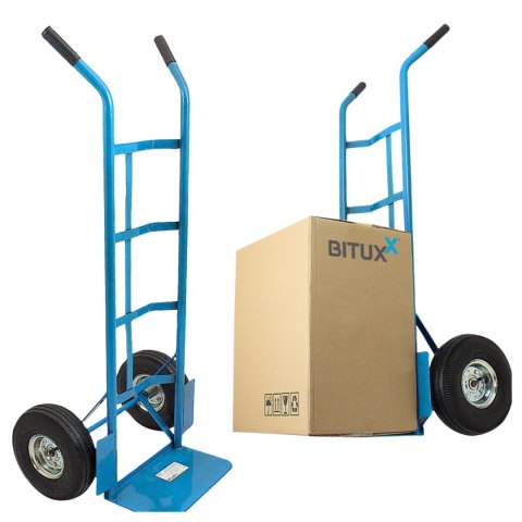 WÓZEK TRANSPORTOWY RĘCZNY MAGAZYNOWY 200KG Koła Pneumatyczne Młynarka WÓZEK TRANSPORTOWY RĘCZNY MAGAZYNOWY 200KG Koła Pneumatyczne Młynarka