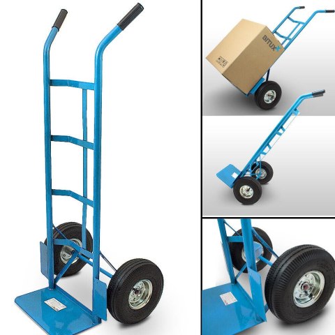 WÓZEK TRANSPORTOWY RĘCZNY MAGAZYNOWY 200KG Koła Pneumatyczne Młynarka WÓZEK TRANSPORTOWY RĘCZNY MAGAZYNOWY 200KG Koła Pneumatyczne Młynarka