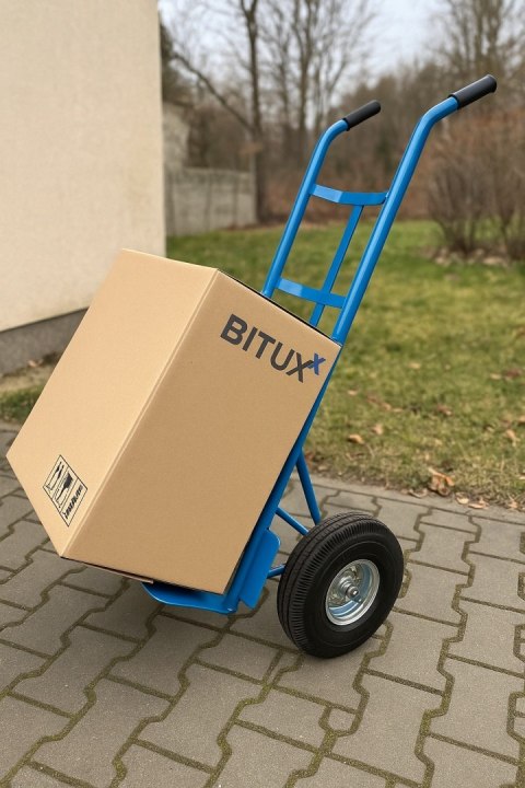 WÓZEK TRANSPORTOWY RĘCZNY MAGAZYNOWY 200KG Koła Pneumatyczne Młynarka WÓZEK TRANSPORTOWY RĘCZNY MAGAZYNOWY 200KG Koła Pneumatyczne Młynarka