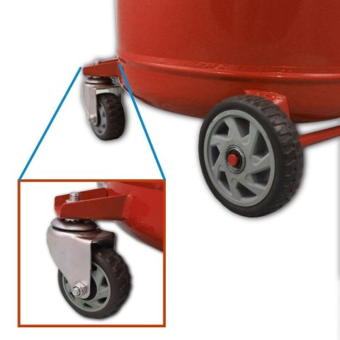 Zlewarka Wózek do Oleju 80L Czerwona Sprężone Powietrze Lejek Zlewarka Wózek do Oleju 80L Czerwona Sprężone Powietrze Lejek