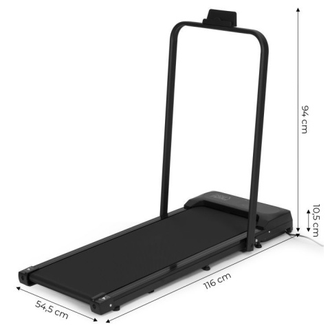 Domowa Bieżnia Elektryczna 10km/h z uchwytem i Pilotem