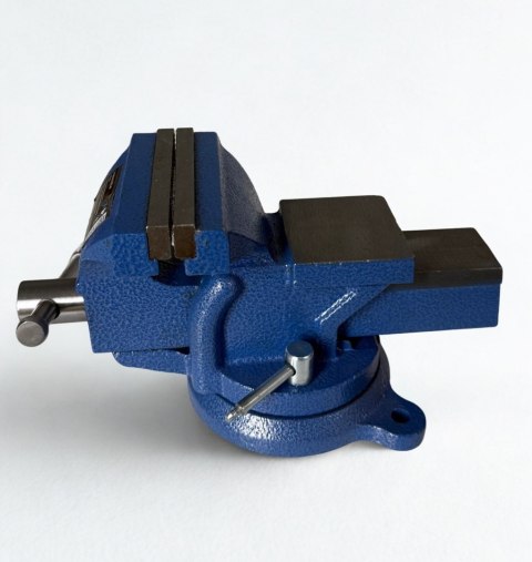 Imadło Obrotowe 100 mm z Kowadłem – Żeliwne, Warsztatowe, 5 kg