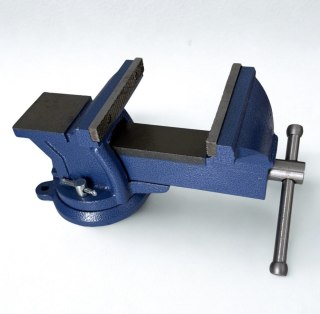 Imadło Obrotowe 125 mm z Kowadłem – Żeliwne, Warsztatowe, 9 kg