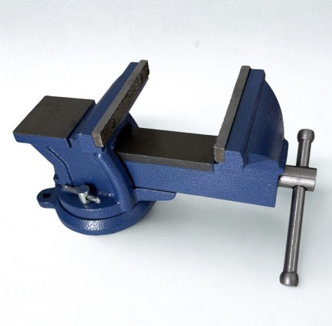 Imadło Obrotowe 125 mm z Kowadłem – Żeliwne, Warsztatowe, 9 kg